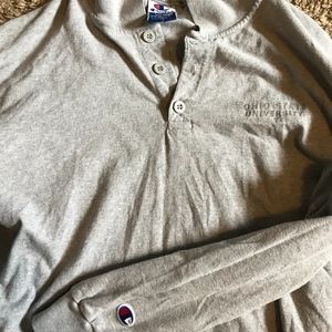 Vintage Champion X Ohio State Long Sleeve Collared